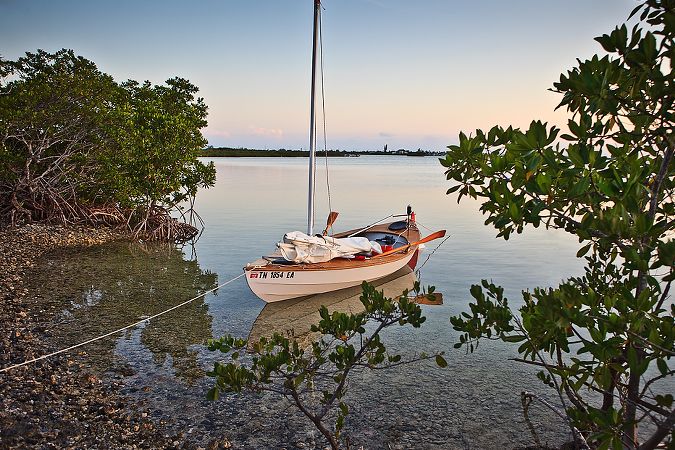 The Skerry Raid is a rowing and sailing boat for coastal expeditions