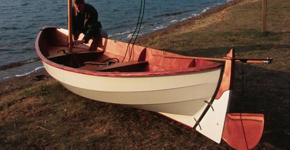 Launching a Skerry rowing boat