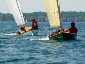 Two skerries sailing into the distance