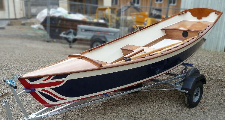 Wooden Sailing Skiff Picture