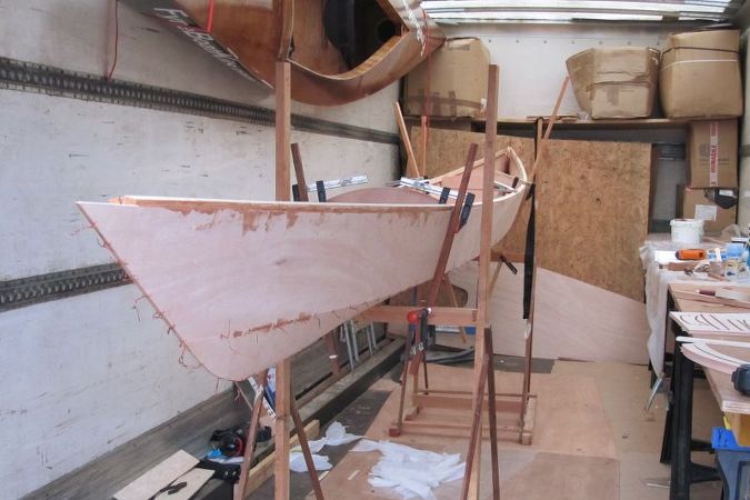 Building a Sport Tandem wooden sea kayak