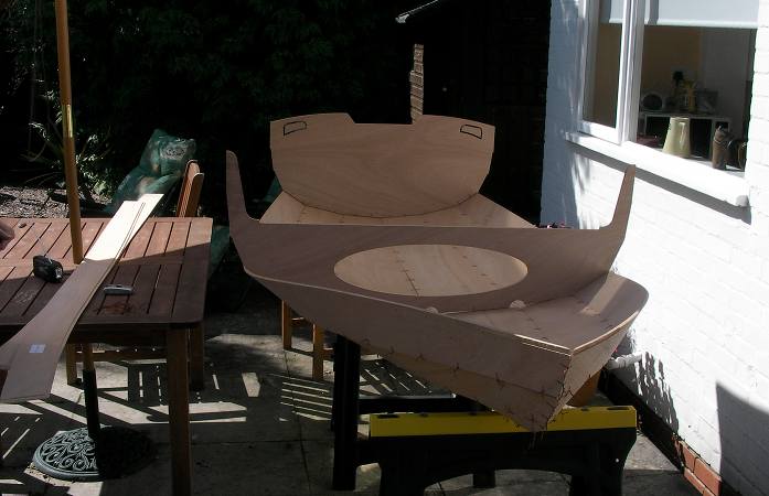 Boat building outside