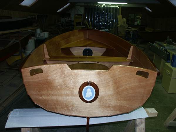 Wedgewood stem dinghy with Nelson plaque