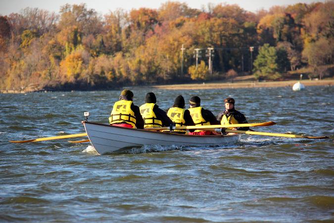 The stable and fast Team Dory rowing boat for competition and expedition rowing