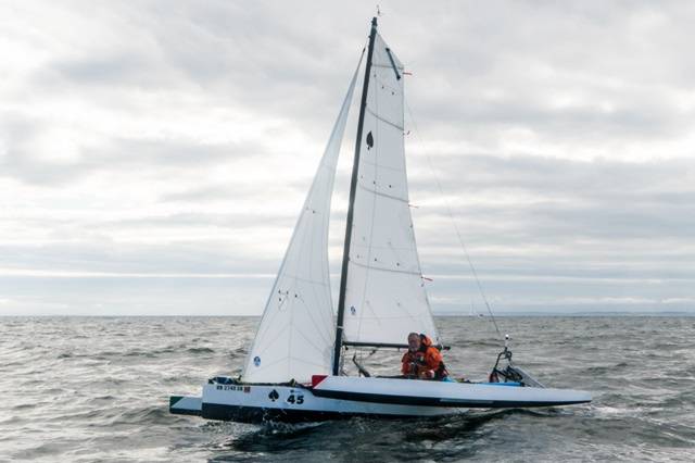 The TriRAID 560s is a light and fast adventure trimaran for raid competitions