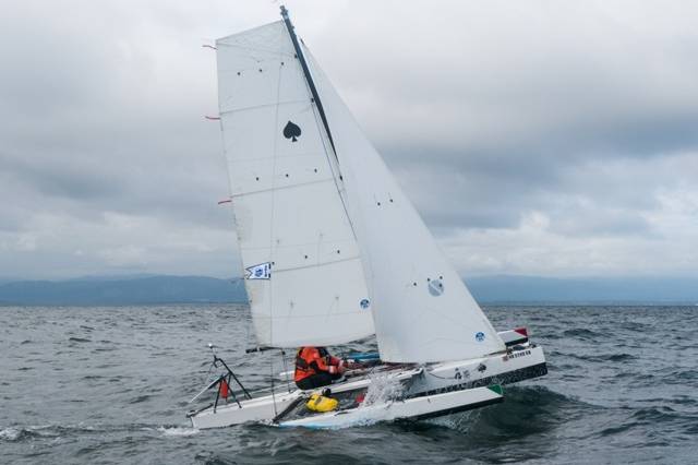 The TriRAID 560s is a light and fast adventure trimaran for raid competitions