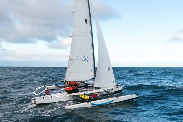 The TriRAID 560s is a light and fast adventure trimaran for raid competitions