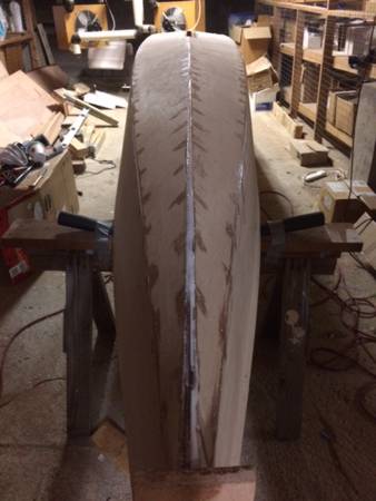 The stitch-and-glue construction of the TriRAID 560s trimaran