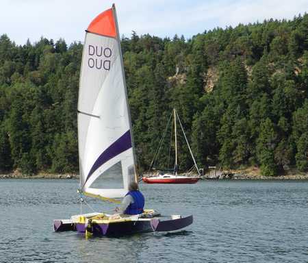 The light and stable Tryst 10 ft trimaran