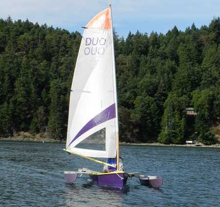 The light and stable Tryst 10 ft trimaran