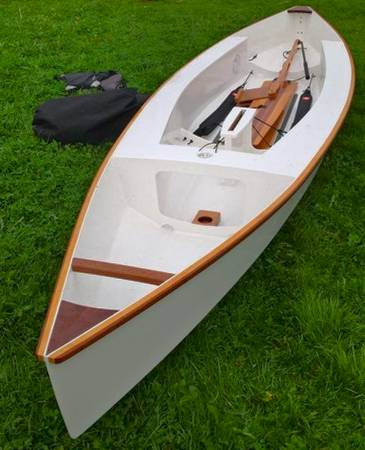 The Viola 14 is a lightweight sailing canoe with dinghy performance