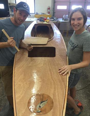 Building the clinker-style wooden sailing canoe, Waterlust