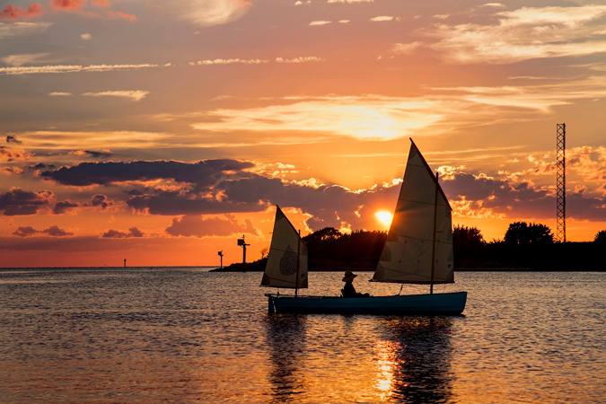 The Waterlust sailing canoe is designed for high-performance expedition cruising