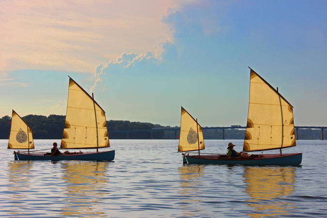 The Waterlust sailing canoe is designed for high-performance expedition cruising