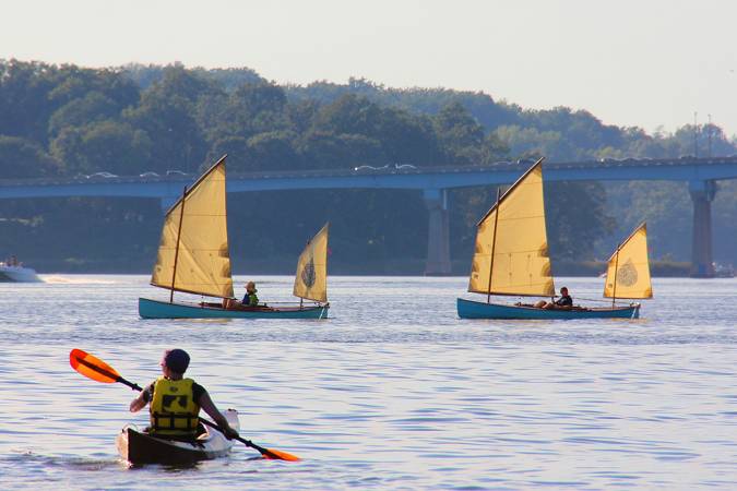 The Waterlust sailing canoe is designed for high-performance expedition cruising