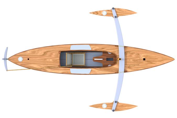 The Waterlust outriggers option adds stability in gusts and aids capsize recovery