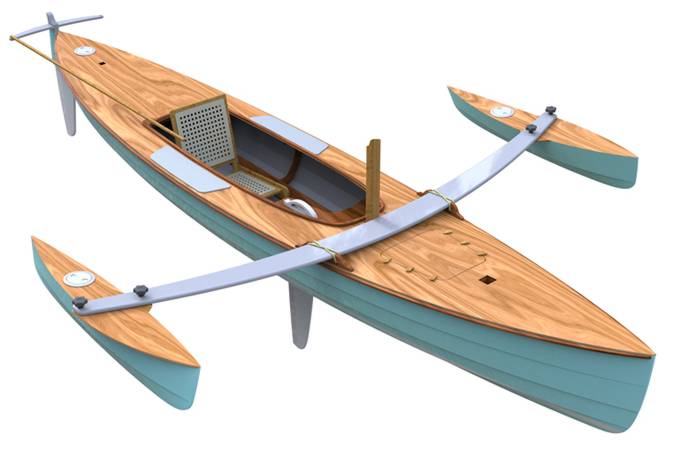 The Waterlust outriggers option adds stability in gusts and aids capsize recovery
