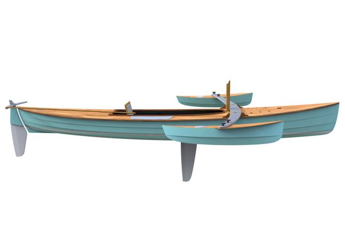 The Waterlust outriggers option adds stability in gusts and aids capsize recovery