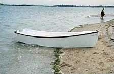 Golden Bay rowing boat built from plans by Welsford