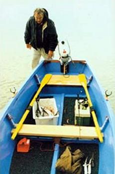 Golden Bay motor boat built from plans by Welsford