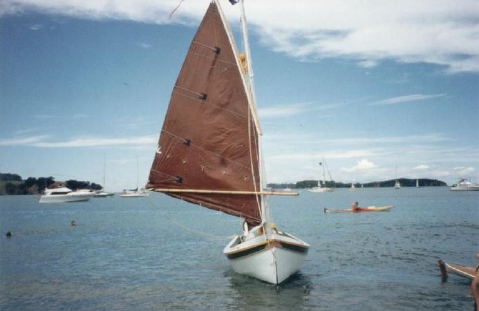 Fun sailing a boat made from Welsford plans for Houdini