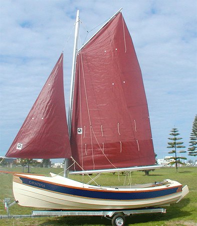 Home built sailing boat for up to four people