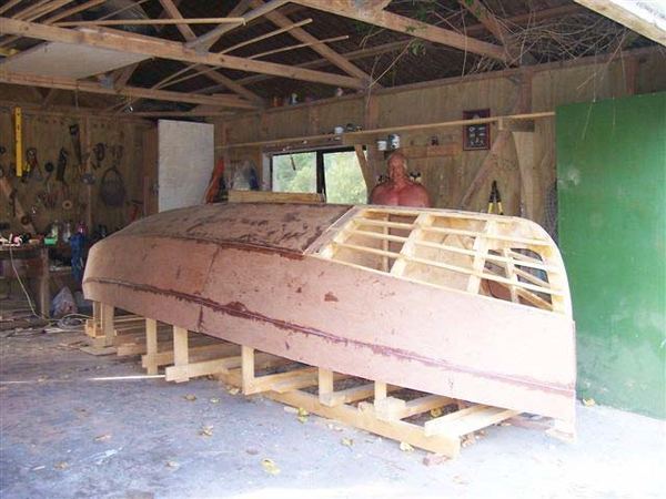 Building a Welsford design sailing boat from plans Pilgrim Bob Denham