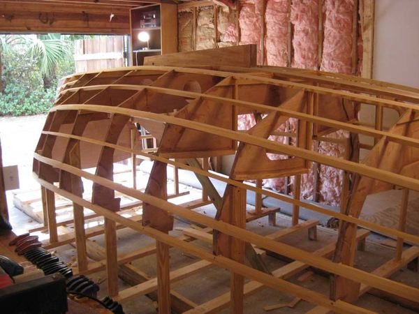 Building a Welsford Pilgrim sailing boat from plans Chip Matthews