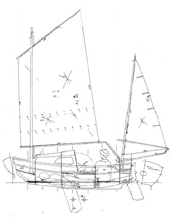 Small practical cabin cruiser yacht plans - Welsford's Tread Lightly
