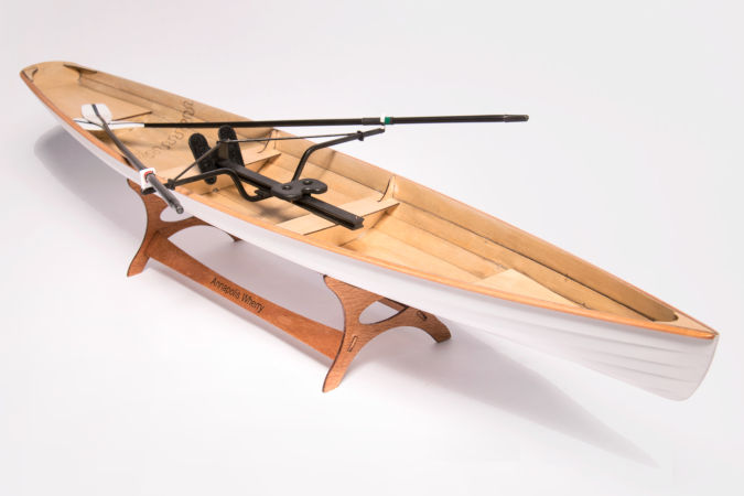 Accurate scale model of the Annapolis Wherry, constructed like the full-size boat