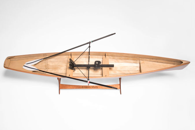 Accurate scale model of the Annapolis Wherry, constructed like the full-size boat