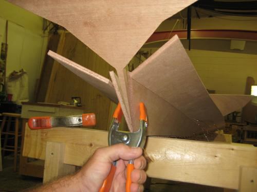 Building a CLC Wherry tandem fixing the transom