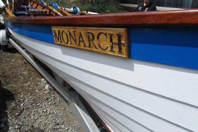 The clinker-style LapStitch construction of the six-oared Whitby Pilot Gig