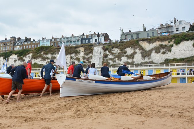 The Whitby Pilot Gig is a wooden racing boat for six-oared team rowing that is quick to build and based on a traditional Cornish Pilot Gig