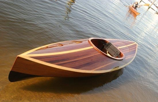 cedar strip decked wood duck - fyne boat kits