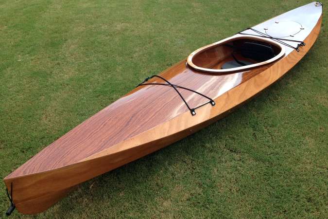 phil and his quick canoe, touring in a simple plywood