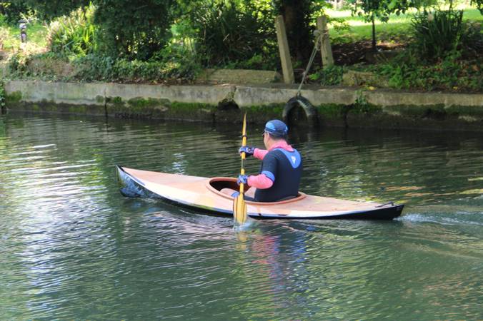 The Wood Duck 12 wooden recreational kayak