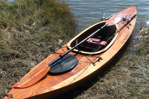 A Wood Duck kayak makes a stable fishing platform