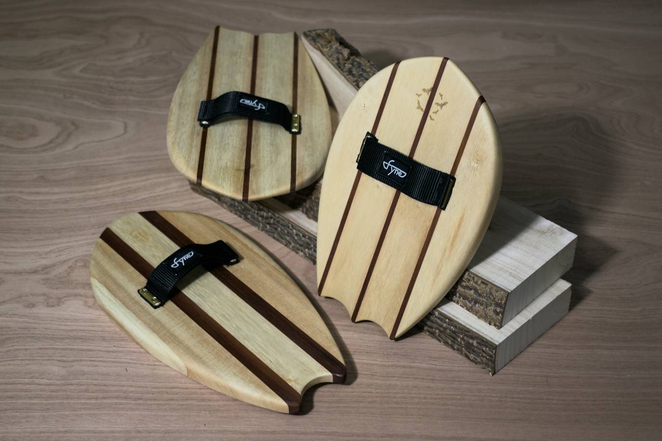 Handmade wooden handplanes made by Fyne Boat Kits from Paulownia and Redcedar