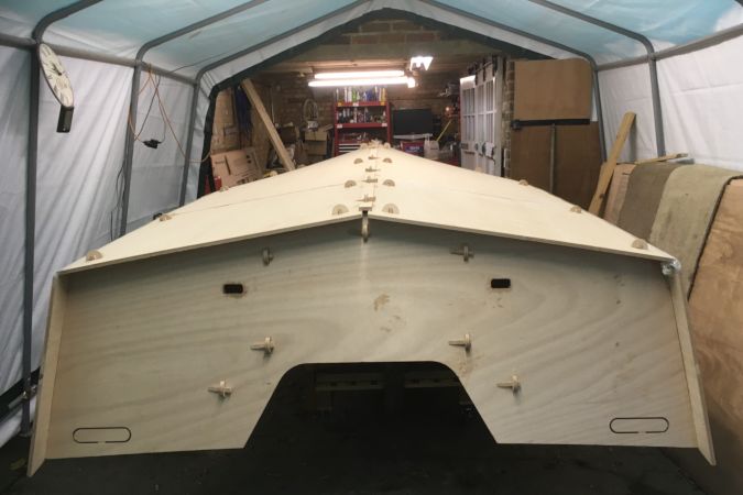 The Workstar 17 workboat is built using plywood panels that slot together