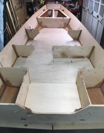 The Workstar 17 workboat is built using plywood panels that slot together