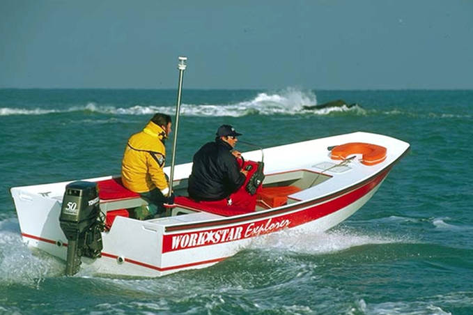 The Workstar 17 is a small garvey motorboat designed as a workboat, rescue boat or fishing boat