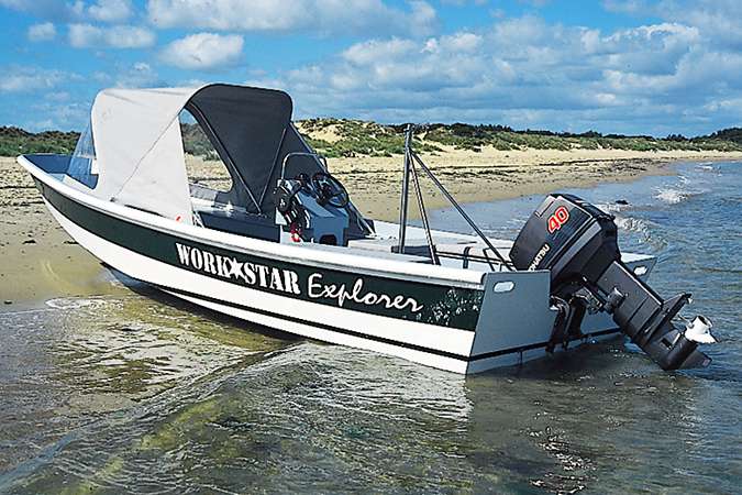 The Workstar 17 is a small garvey motorboat designed as a workboat, rescue boat or fishing boat