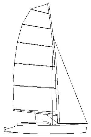 Zest racing dinghy sail plan